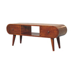 Solid Wood London Chestnut Tv Stand