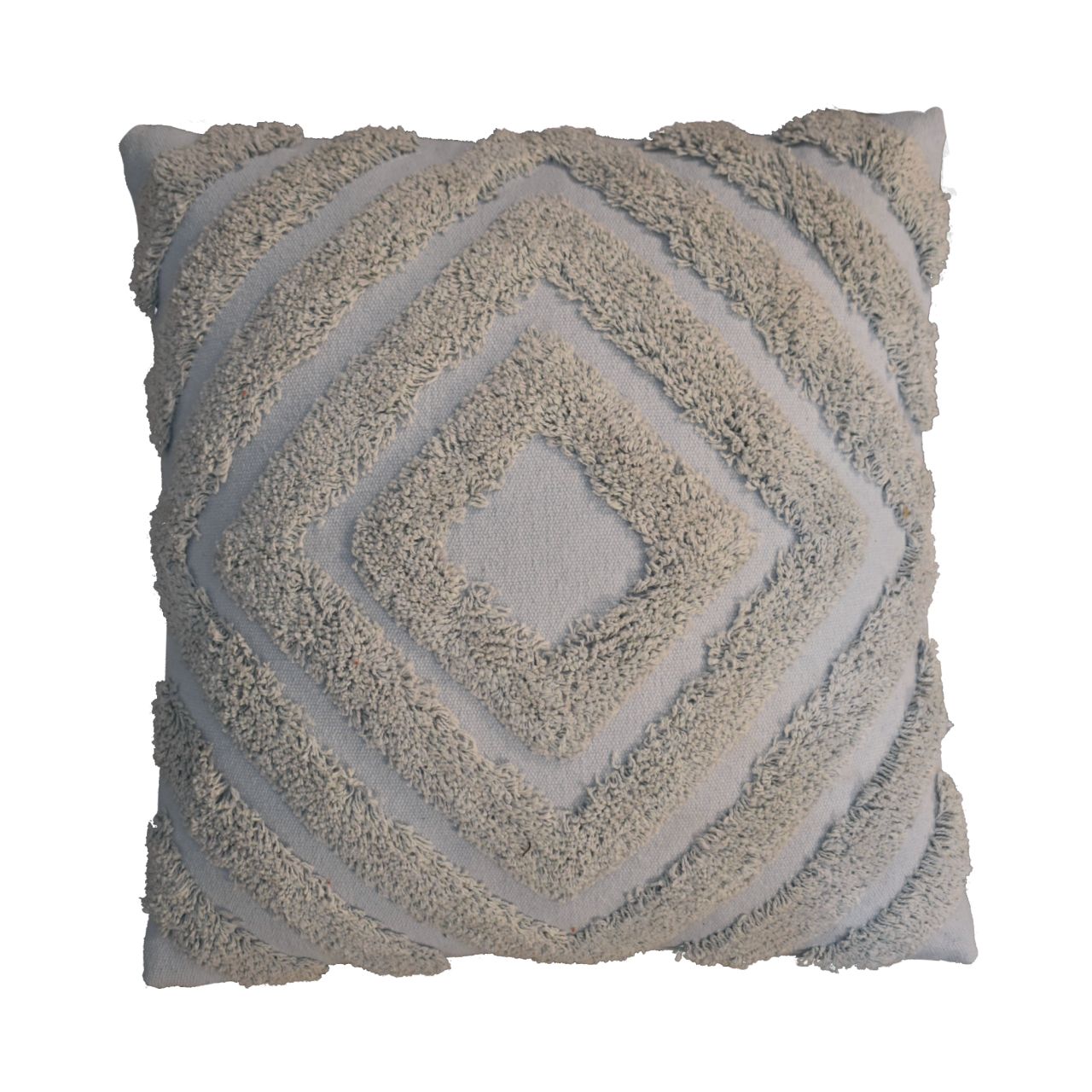 Diamond Cushion Set | Set-of-2 | Grey