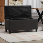 Sherman Boucle Fabric Storage Ottoman - Dark Grey | Dark Gray
