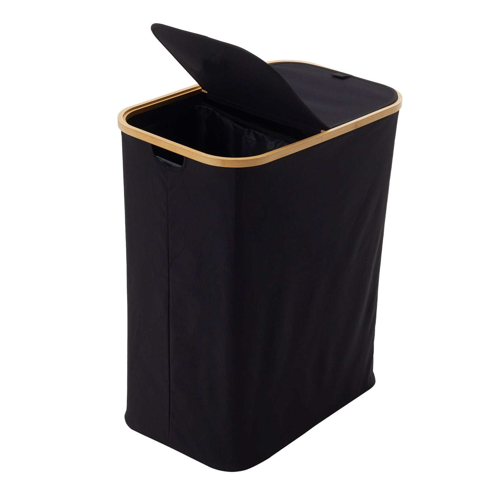 Living and Home 2 Compartments Laundry Basket With Lid