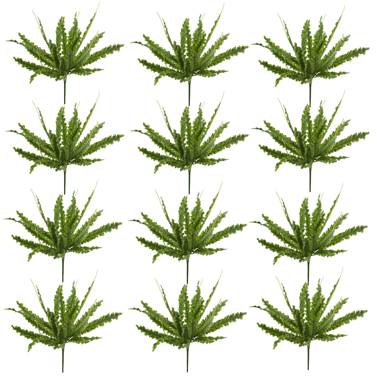 12 X 40cm Artificial Crocodile Fern Plant