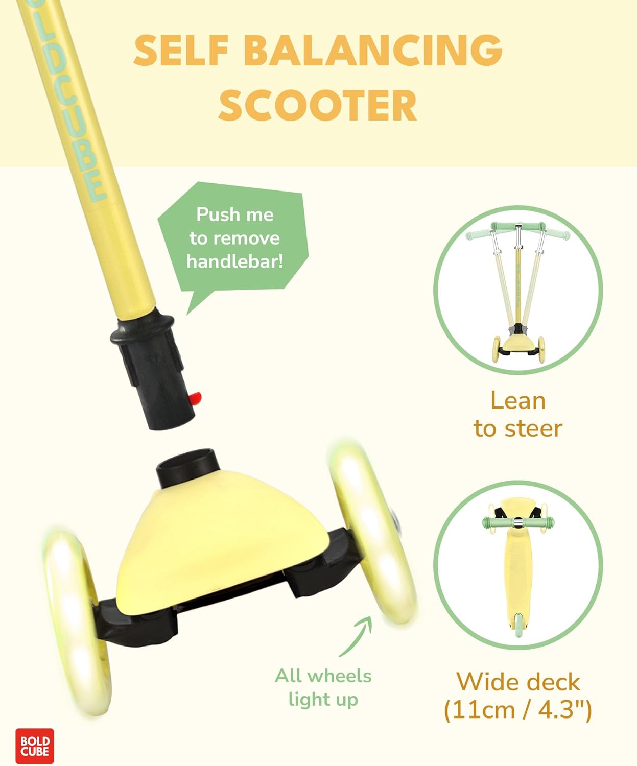 Teeny 3 Wheel Scooter | Lemon