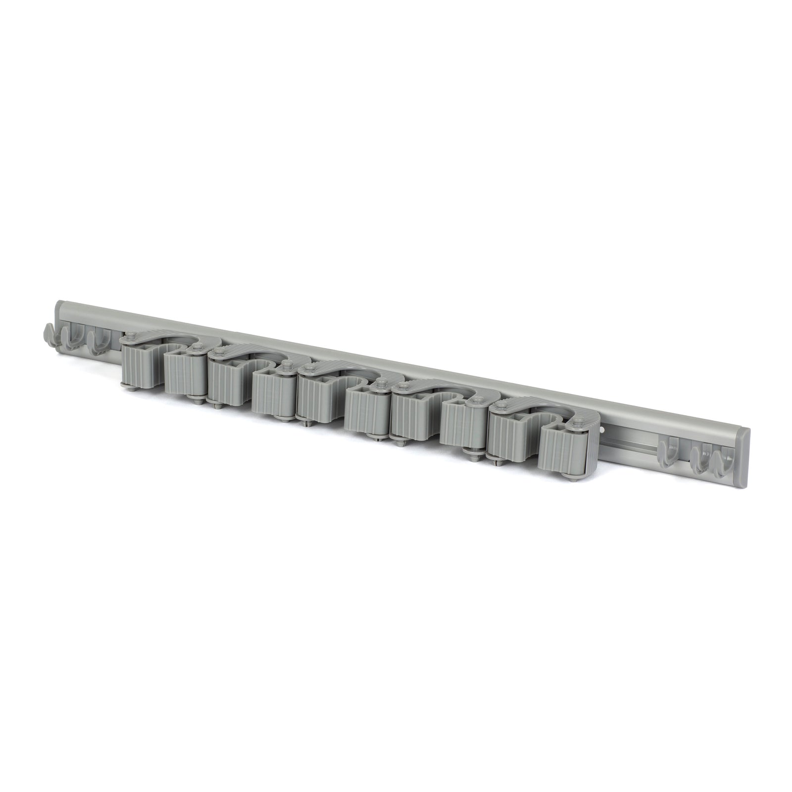 Wall Mounted Mop & Broom Holder - Grey