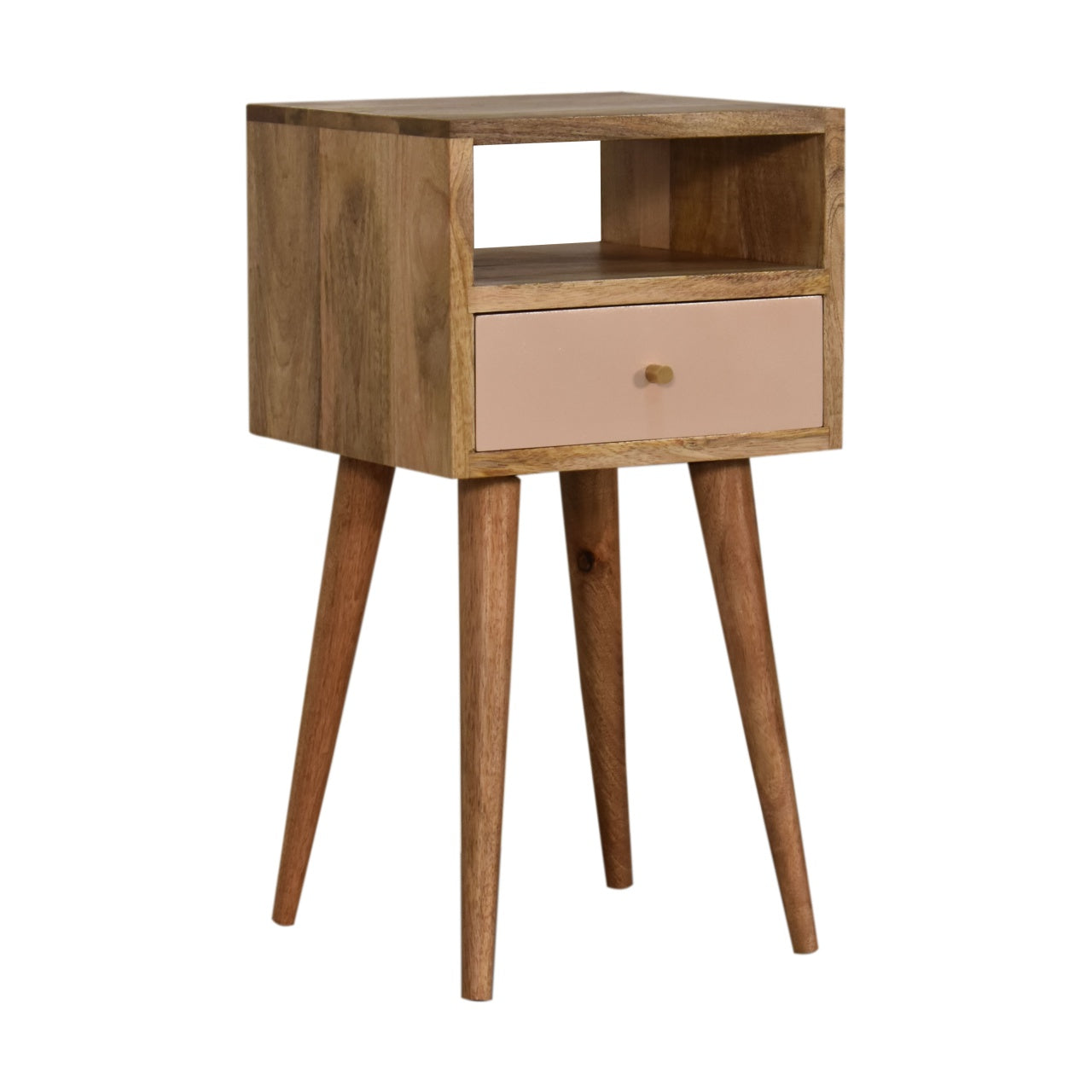 Solid Wood Mini Blush Hand Painted Bedside