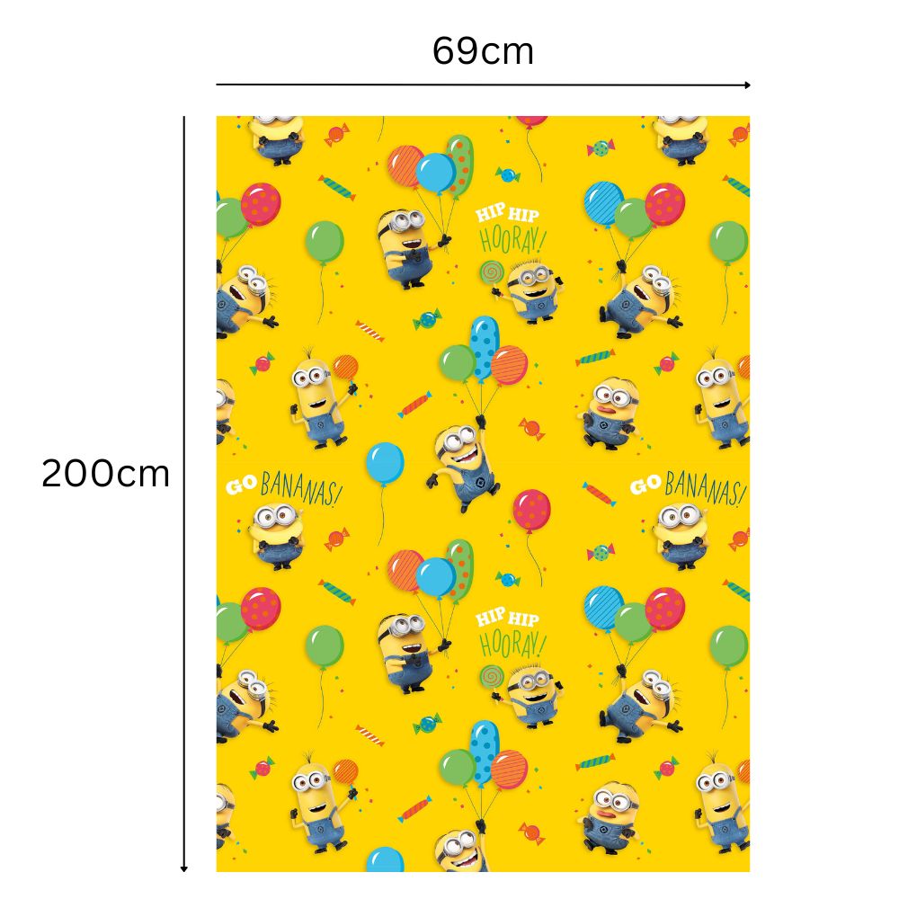 Minions 2m Roll Wrapping Paper