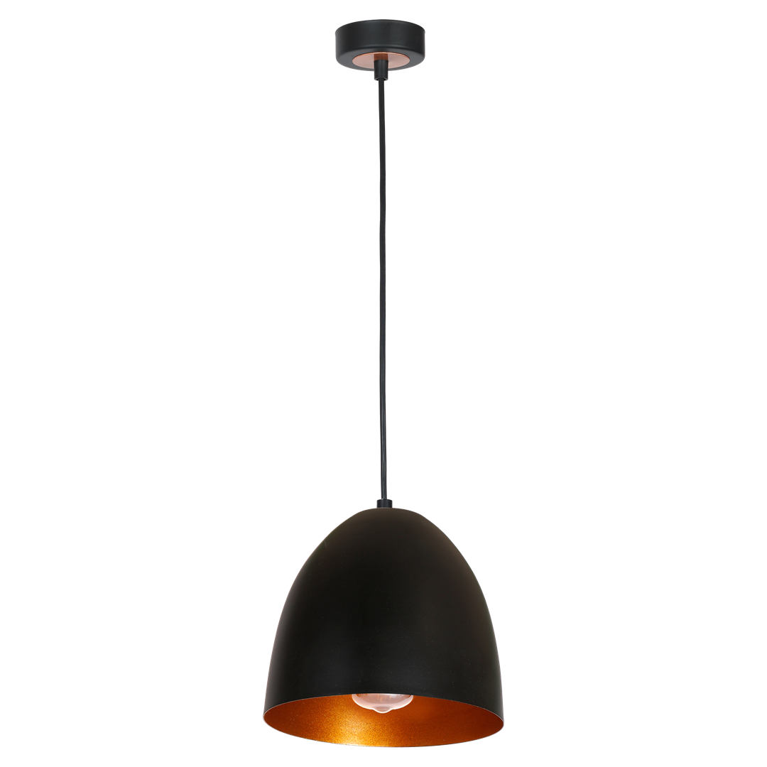 Vegas Hand Made Designer Pendant Light Matt Black And Copper / Rose Gold