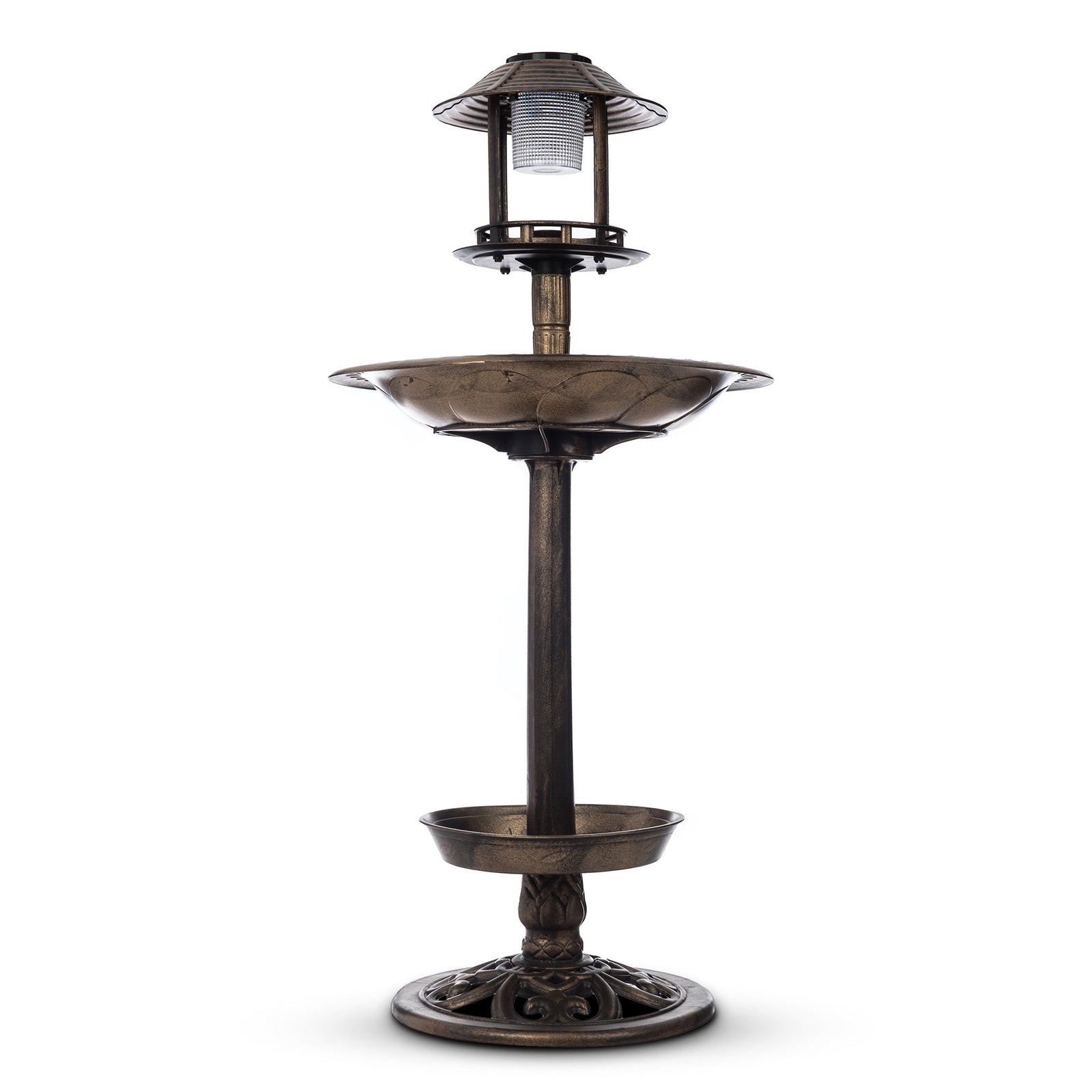 Bird Solar Light Bird Bath & Planter
