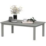 Aluminium Outdoor Coffee Table Patio Table | Gray