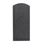 90cm W X 150/180/210cm H Wooden Garden Gate With Arched Top, Grey Pine Wood Outdoor Fence Gate With Installation Hardware | 210cm | Grey