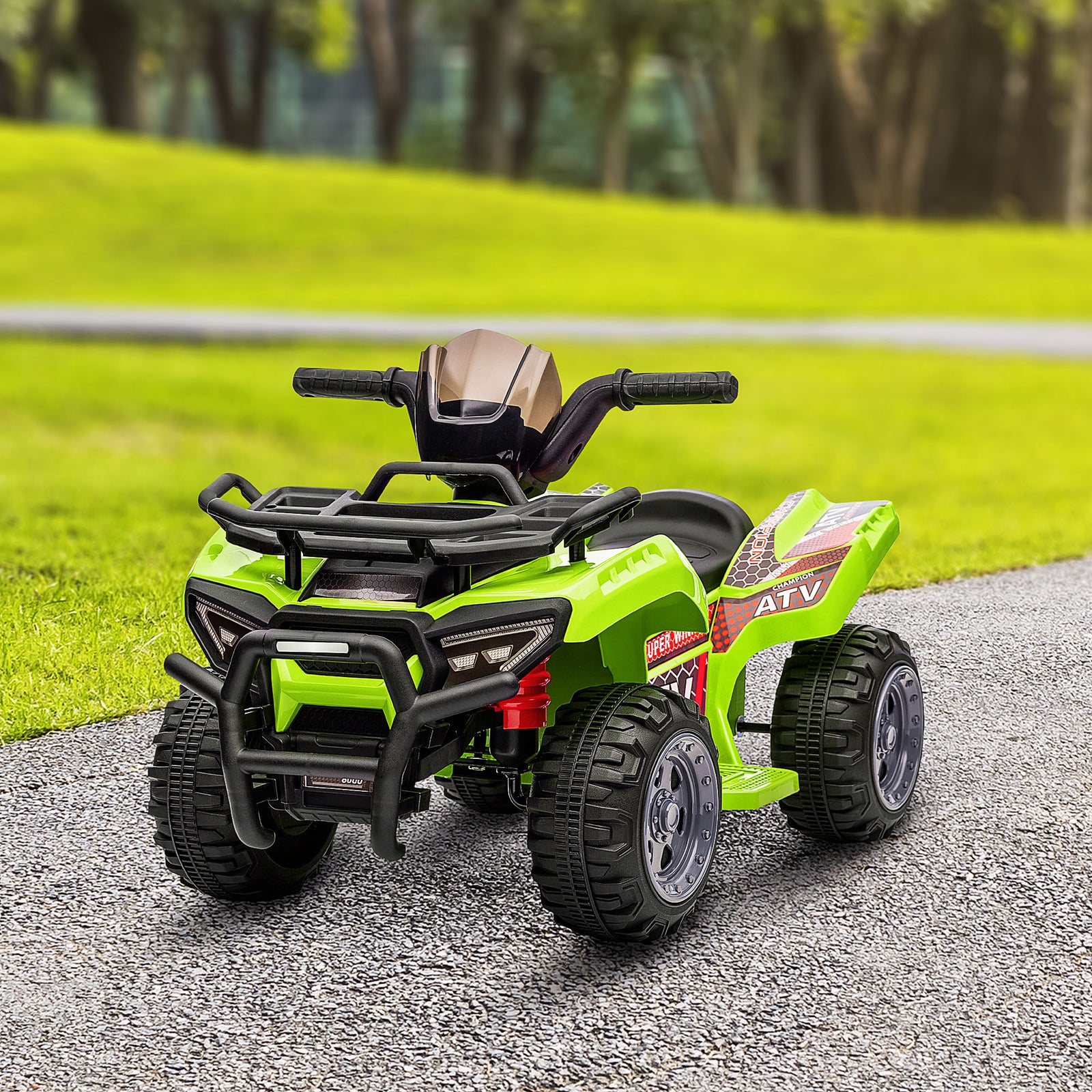 6v Kids Electric Ride On Car Toddler Quad Bike Atv For 18-36 Month | Green