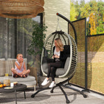 Hanging Swing Chair W/ Thick Cushion, Rope Hanging Chair