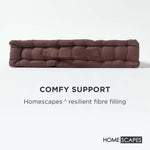 Cotton Plain Floor Cushion | 50cm x 50cm | Chocolate