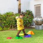 6-piece Balance Stepping Stones Stackable Non-slip Obstacle Course
