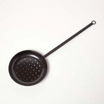 HOMESCAPES Carbon Steel Chestnut Roasting Pan
