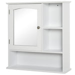 Wall Mounted Bathroom Mirror Glass Storage Cabinet