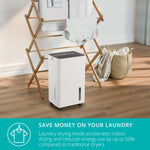 Bora Smart Dehumidifier, 12l,20l,30l/day Extraction, 4l Water Tank Or Continous Drainage | 12l | White