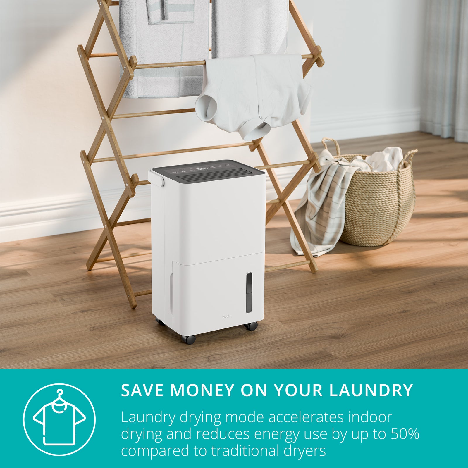 Bora Smart Dehumidifier, 12l,20l,30l/day Extraction, 4l Water Tank Or Continous Drainage | 12l | White