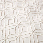 Diamond Cotton Tufted Duvet Cover Set | King | White