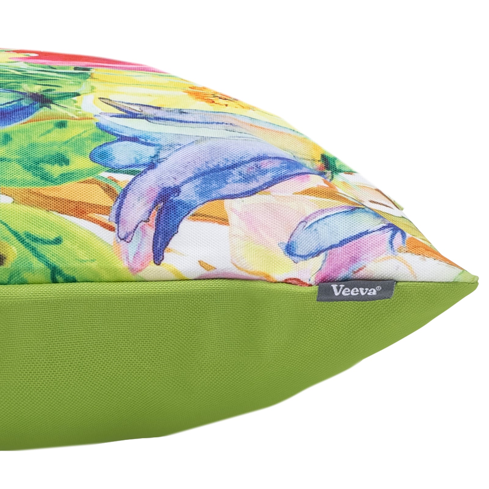 Floral Indoor Outdoor Cushion Set Of 4 Water Resistant Cushions
