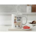 No Prob-llama Quote Ceramic Coffee Mug White Fun Animal Design