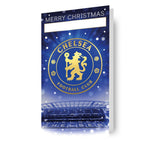 Chelsea FC Personalise Christmas Card With Sticker Sheet Official Product