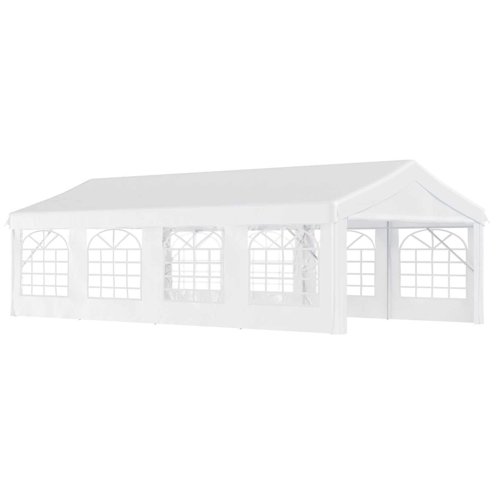Garden Gazebo Portable Carport W/ Removable Sidewalls