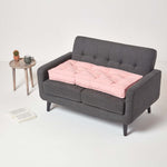 Cotton 2 Seater Booster Cushion | 50cm x 100cm | Pink
