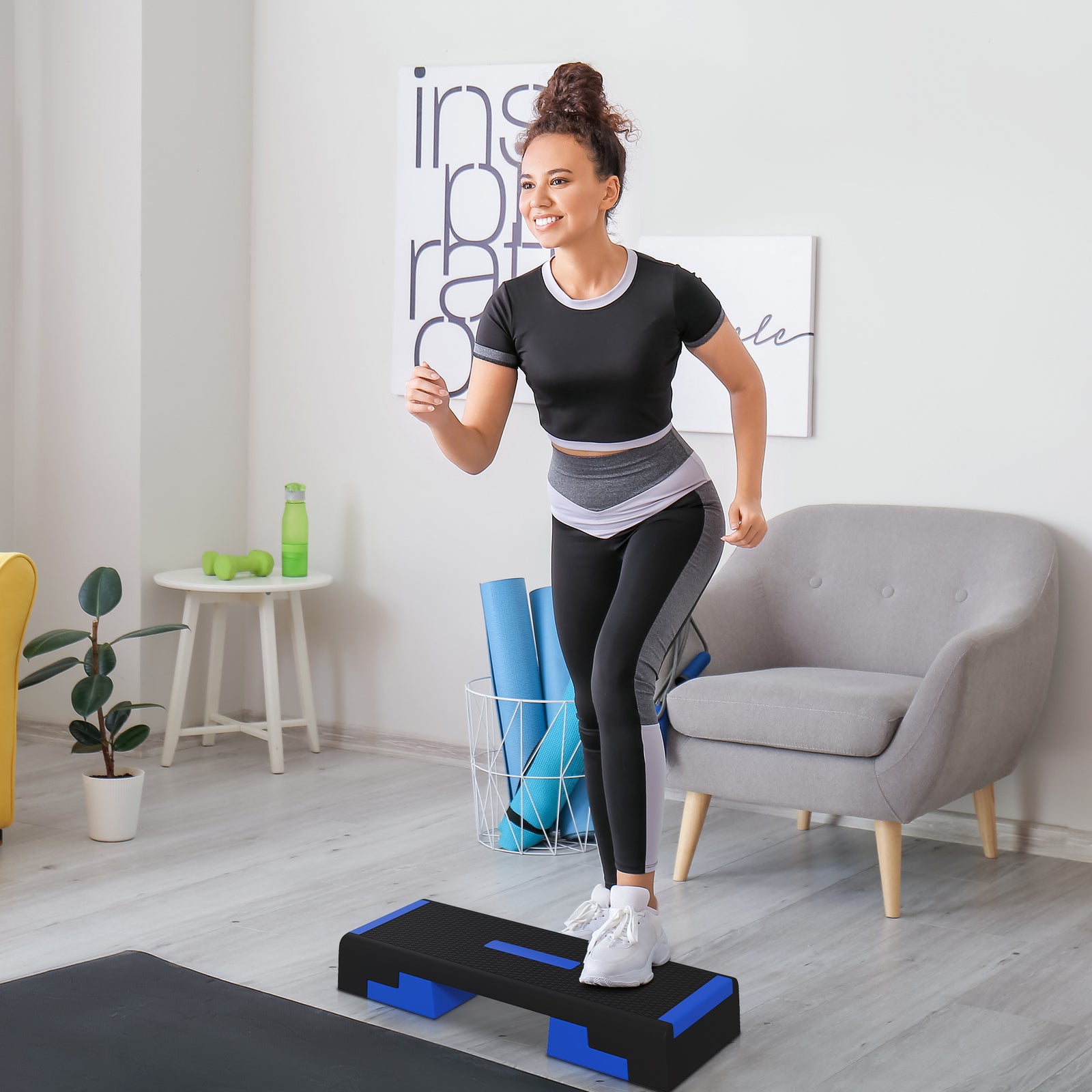 15cm/20cm/25cm Exercise Stepper For Home And Office | Blue