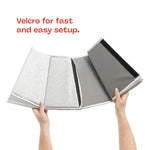 Glossy Tree Skirt 68cm Collapsible With Velcro Closure | Silver