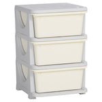 Kids Storage Units With Drawers 3 Or 6 Tier Chest Vertical Dresser Tower | Cream
