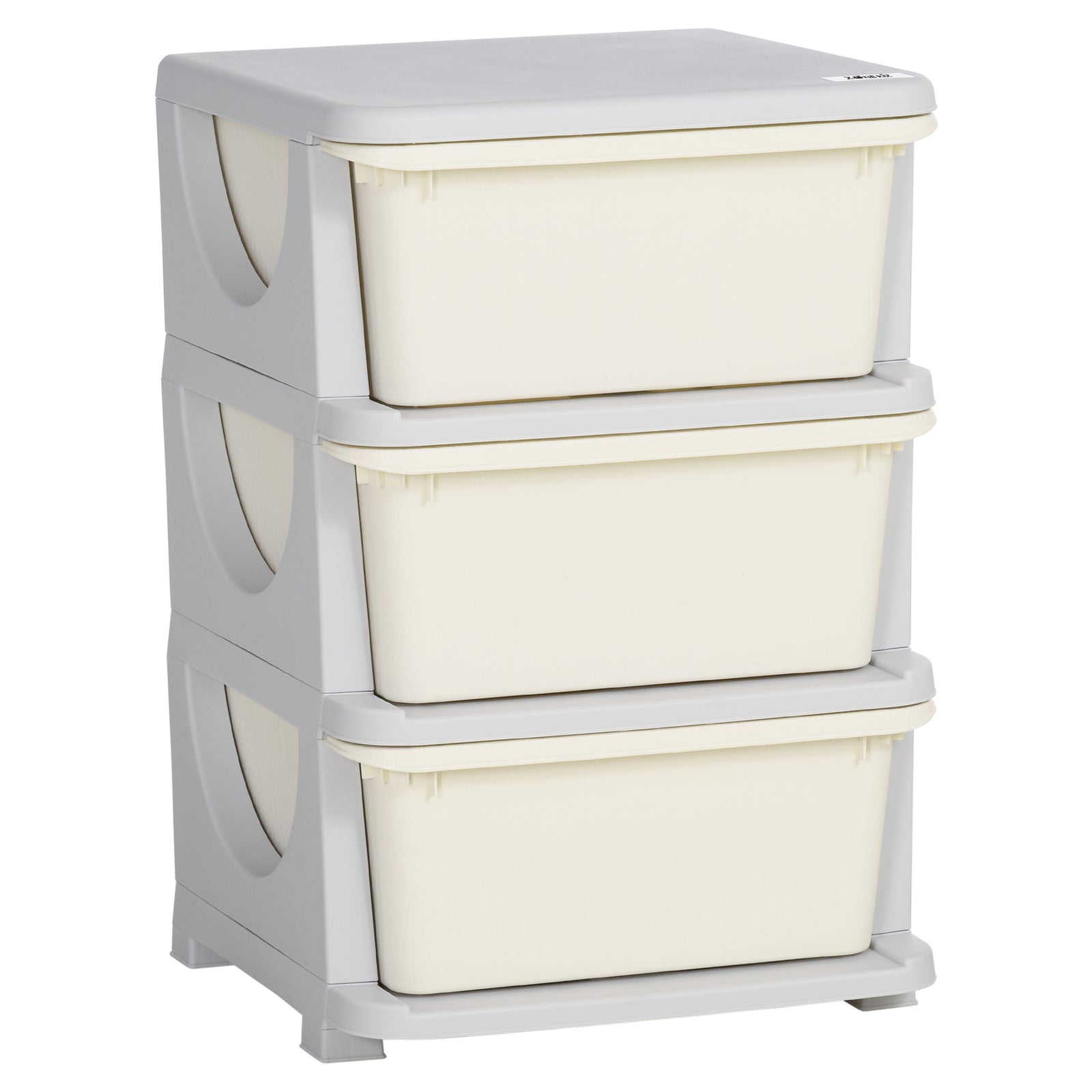 Kids Storage Units With Drawers 3 Or 6 Tier Chest Vertical Dresser Tower | Cream