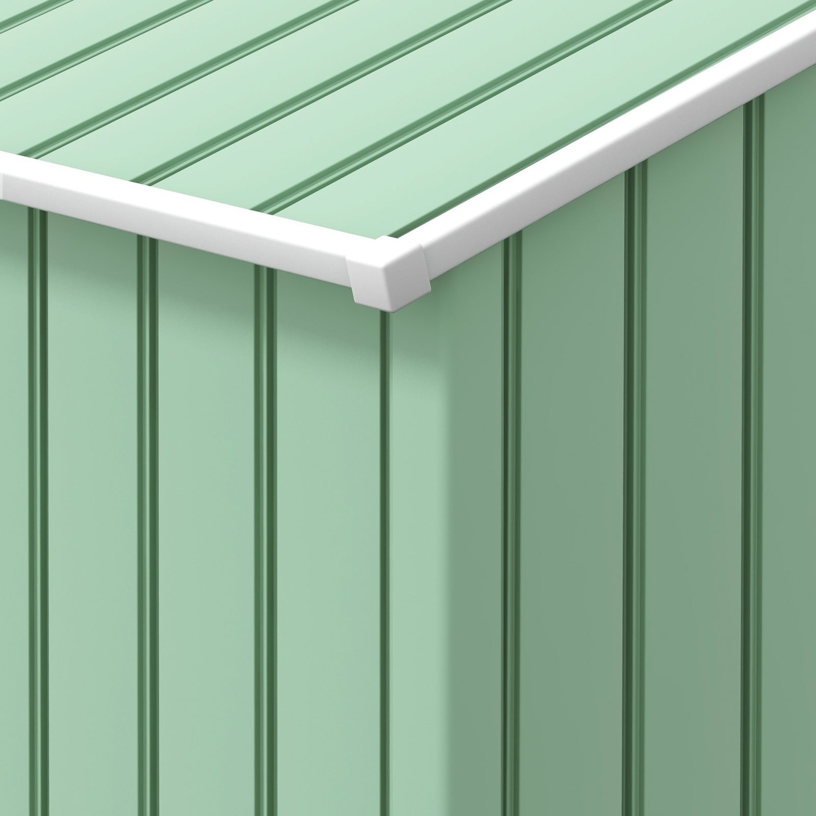 Garden Shed Storage Unit W/locking Door Floor Foundation | Light Green