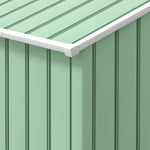 Garden Shed Storage Unit W/locking Door Floor Foundation | Light Green