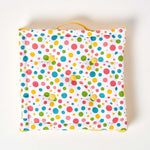 Cotton Multi Coloured Polka Dot Floor Cushion | 40cm x 40cm | Multi Colour