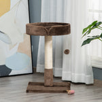 Small Cat Tree For Indoor Cats W/ Sisal Scratching Post Bed Cushion Toy
