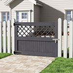 120cm W X 90/120cm H Rhombus Garden Wood Fence Gate | 90cm