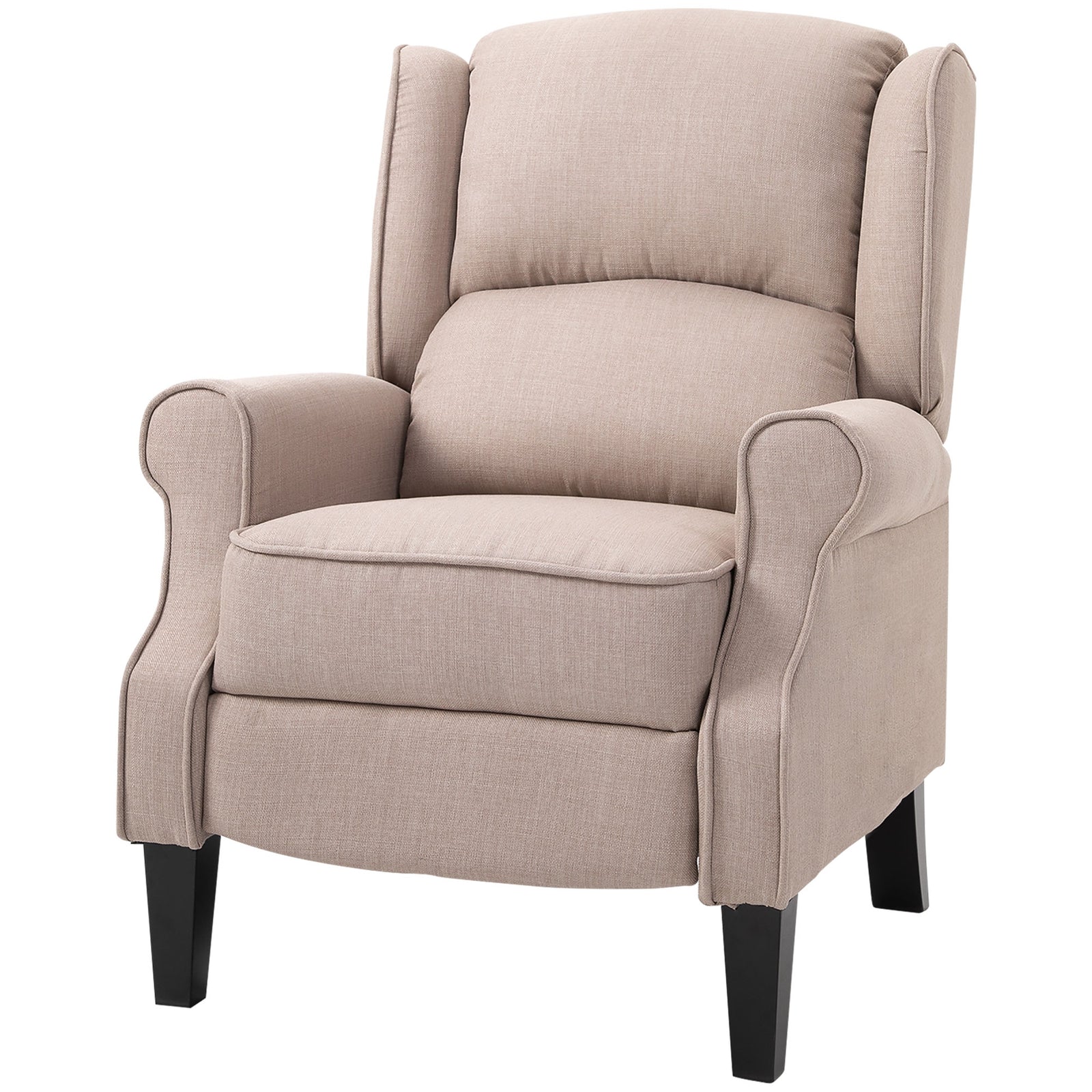 HOMCOM Heated Massage Reclining Armchair W/ Footrest Beige