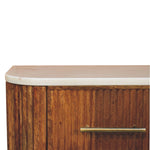 Beaumont Wall-mounted Bedside, 1 Drawer, Beige and White | Brown