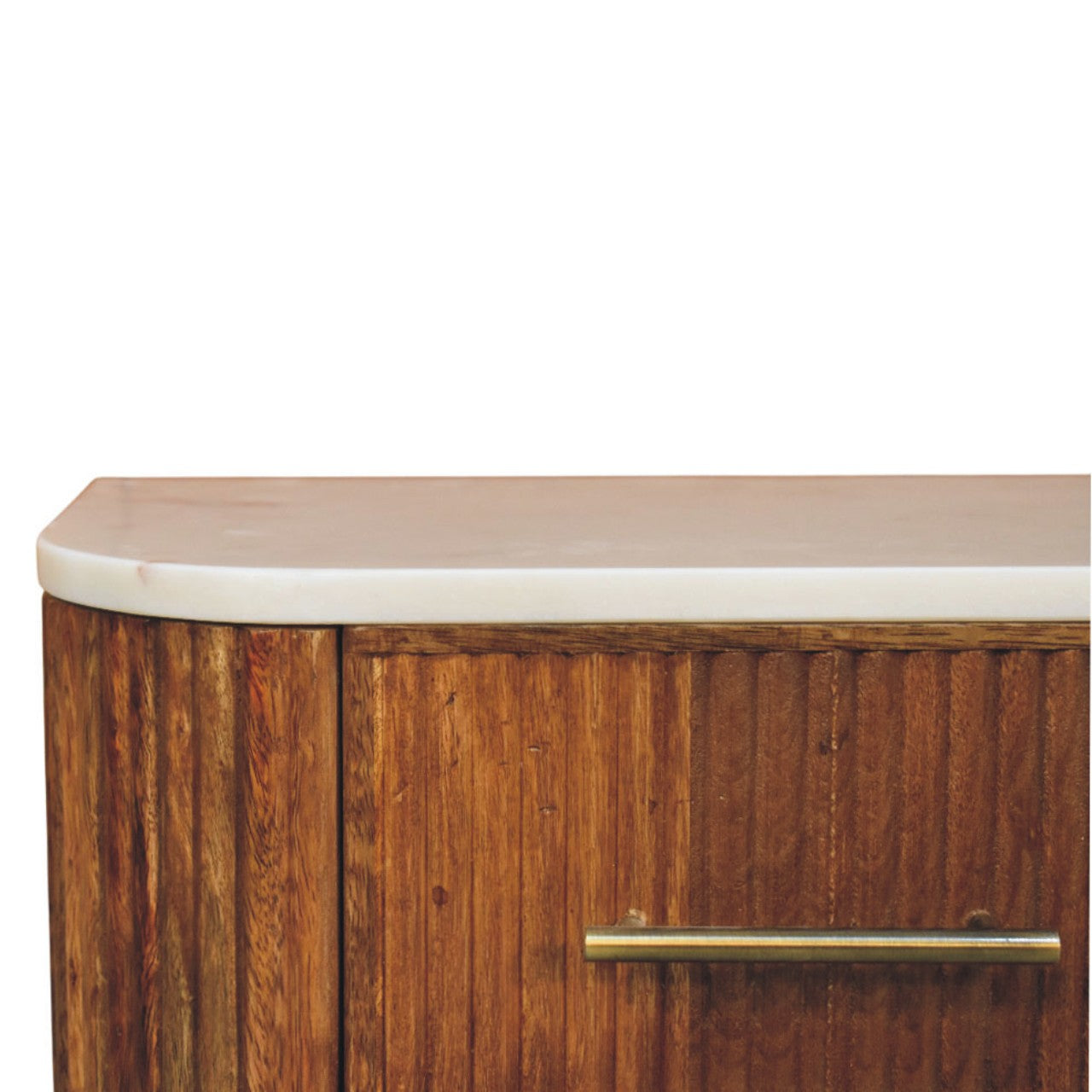 Beaumont Wall-mounted Bedside, 1 Drawer, Beige and White | Brown