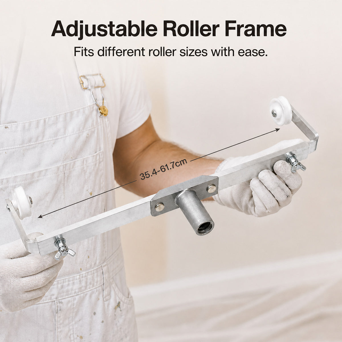 Paint Roller Set 5-wheel Tray Extendable Pole For Walls 13pcs