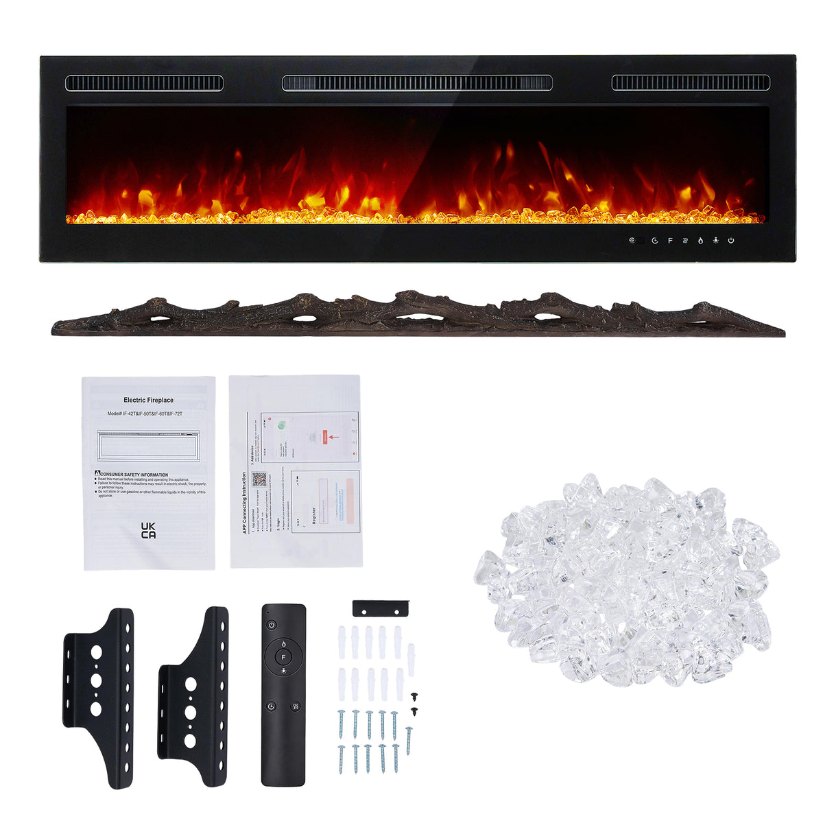 Breeins Electric Fireplace With Remote Control