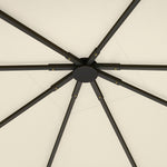 3x3m Gazebo Canopy Replacement Cover With Drain Holes Upf30+ | Cream