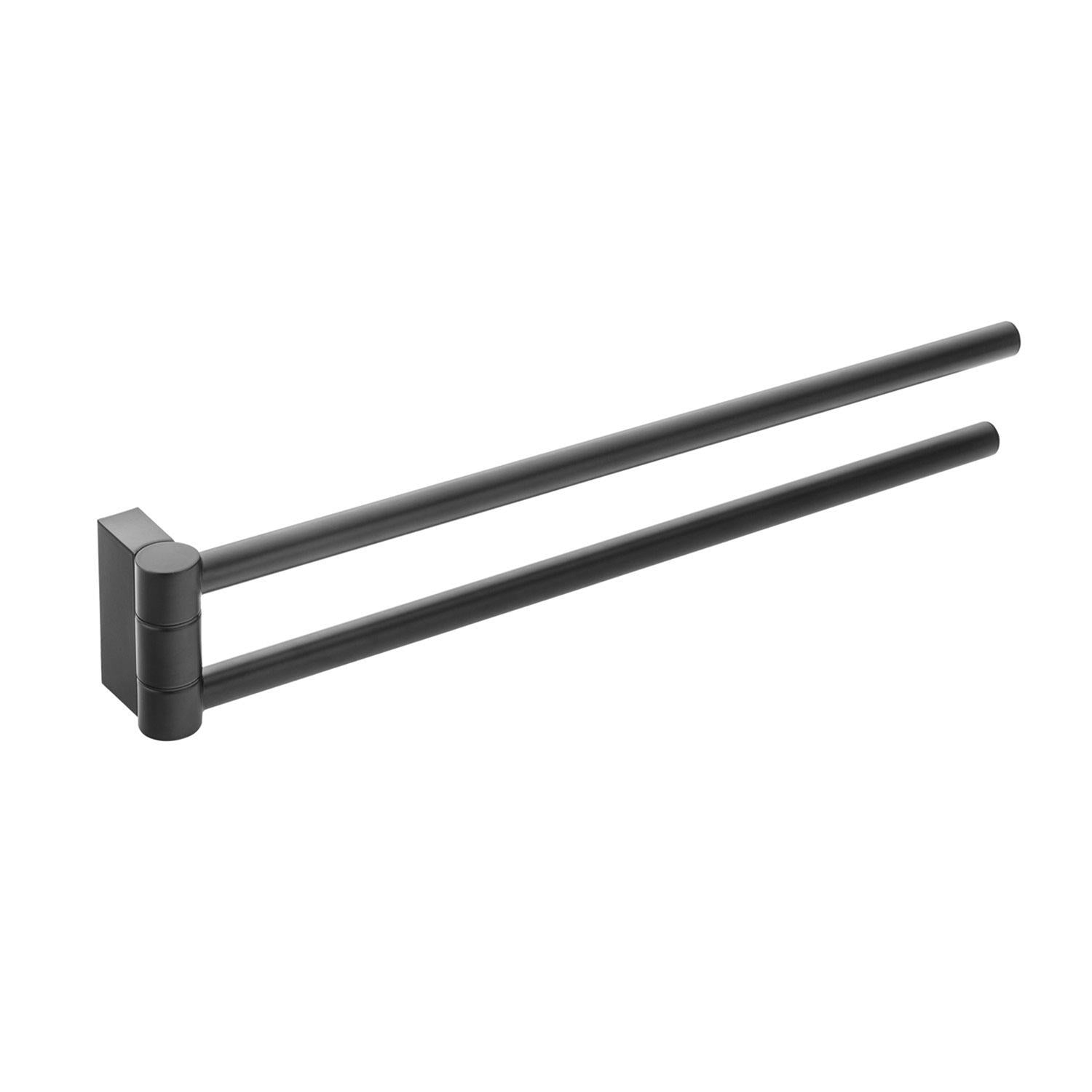 Towel Rail, Black Matt, Wall-mounted, 41 Cm. Collection Bwc