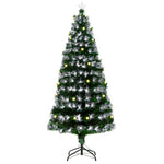 6ft White Light Artificial Christmas Tree W/ 230 Led Star Topper Tri-base | 6ft | Green
