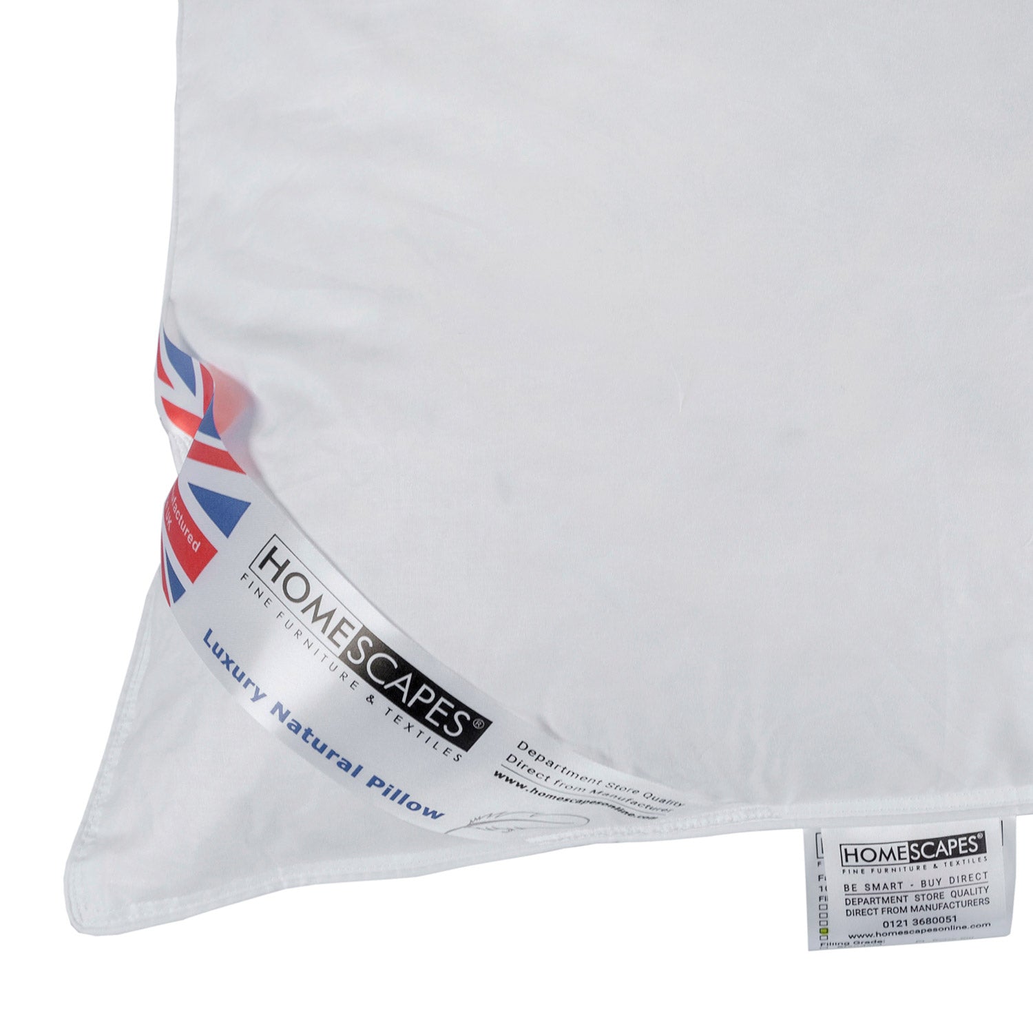 Goose Feather & Down Camomile Pillow With Dried Camomile Insert