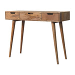 Solid Mango Wood Oak-ish Dressing Table