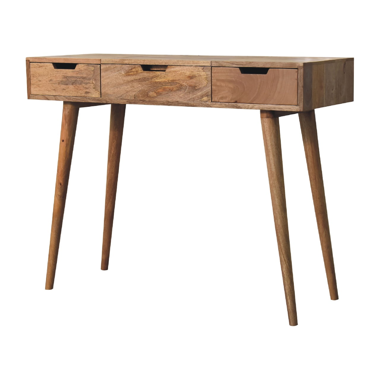 Solid Mango Wood Oak-ish Dressing Table