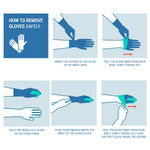 Kids Multipurpose Vinyl Gloves Clear Disposable Age 6-10 Childrens 100 Pack