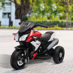 Kids Electric Motorcycle Ride-on Toy 6v Battery Music Horn Lights | Red