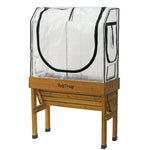 Small Wall Hugger Greenhouse Frame & Multi-cover Set | White